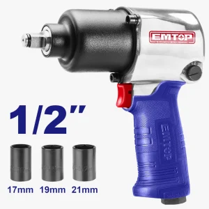 clé á choc pneu 1/2"+3douilles