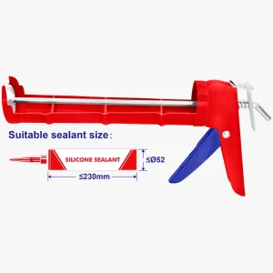 pistolet pour silicone 230mm t-fer