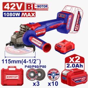 meule 115 42v brush 2b 2ah 1080w
