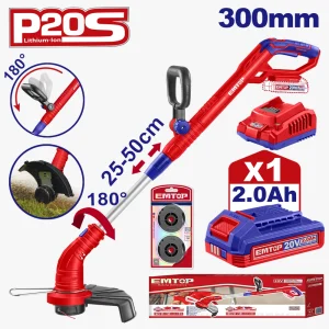 coupe-herbe 20v 300mm + bat 2ah