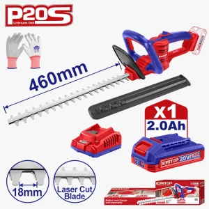 taille-haie 20v+bat 460mm+gant