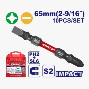 embouts ph2+sl6.0*1.0 65 mm