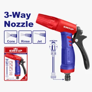 pistolet á eau de jardin a 3 voies