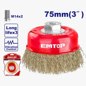 brosse metalique ø75mm rpm8500r