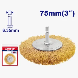 brosse metallique circulaire+tige