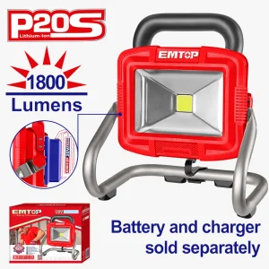 projecteur led 1800 lumens 20v