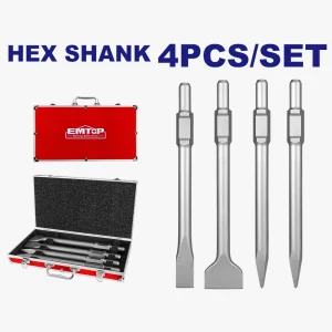 jeu de 4 burins hex 400