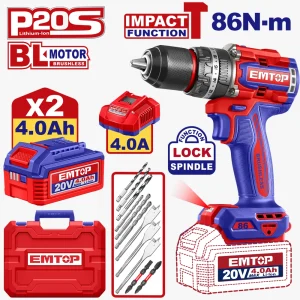 perceuse à perc 20v 2b4ah 86nm