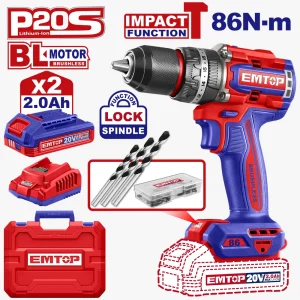 perceuse visseuse 20v 86nm 2b2ah