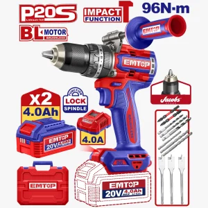 perceuse à perc 20v 2b4ah 96nm