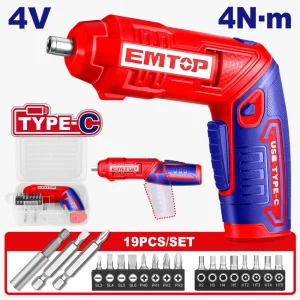 visseuse reg 4v 4nm t-c+ 19 embouts