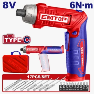 perceuse viss reg 8v 4nm t-c+17ac