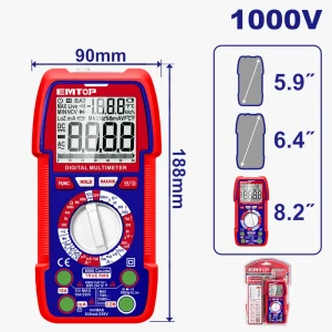 multimètre numérique 6000p 1000v