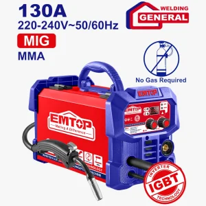 inverter fcaw mig/mma 130a 220-240v