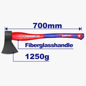 hache 1250g 700mm manche fibre