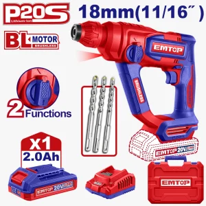 perfo sds+20v 1b 2ah 18 brush+ac