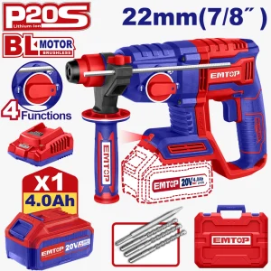 perfo sds+20v 1b 4ah 22 brush+ac