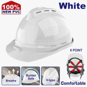 casque de sécurité blanc