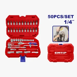 coffret de 50 douilles 1/4"