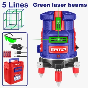 laser 5 lignes vert 30m