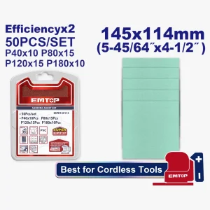 jeu 50p feuilles abrasives 145*114emtop