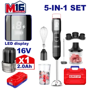 Batteur Et Mixeur 5En1 16V