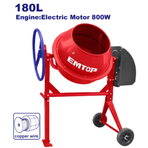 Bétonniere 220V 1.1Cv 180L