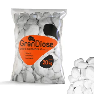 GranDiose Galet de marbre blanc