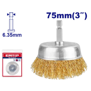Brosse Metallique Avec Tige Ø75Mm
