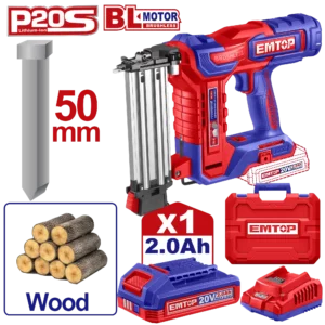 Cloueur 20V 1Bat 2Ah 15-50