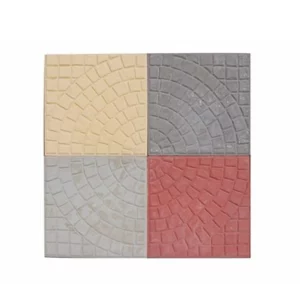 Fleur béton trottoir