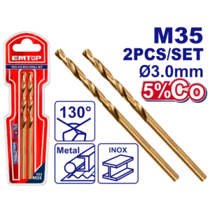 Jeu 2 Meches Acie M35 Hss Ø 3 Mm