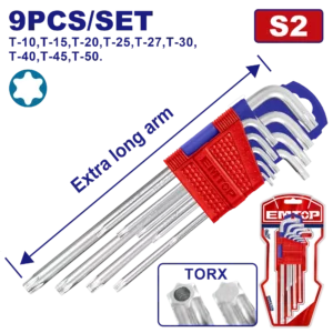 Jeu 9 Clés Thorx T10-T50 Extra Long