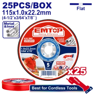 Jeu De 25 Disques Tronç 115Mm