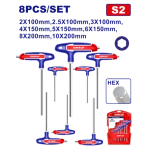 Jeu De 8 Clés Hexagonales F-T