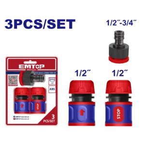 Kit 3 Connecteur Raccord Tuyau