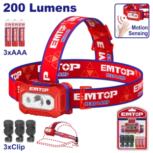 Lampe Casque + Capteur Mouvement