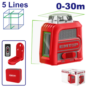 Laser 5 Lignes Vert 30M