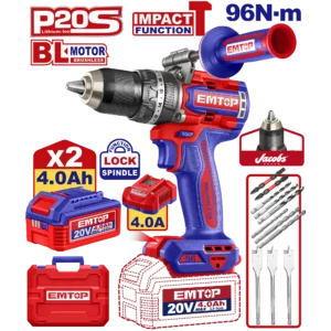 Perceuse À Perc 20V 2B4Ah 96Nm