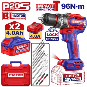 Perceuse À Perc Brush 20V 96Nm+Ac