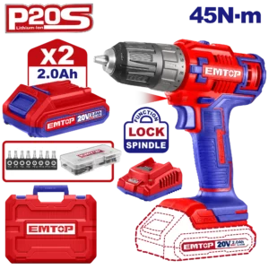 Perceuse Viss 20V 45Nm 2Bat+55Ac