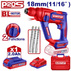 Perfo Sds+20V 1B 2Ah 18 Brush+Ac