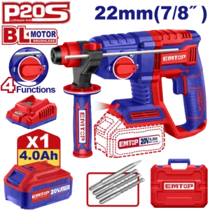 Perfo Sds+20V 1B 4Ah 22 Brush+Ac