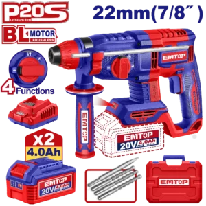 Perfo Sds+20V 2B 4Ah 22 Brush+Ac