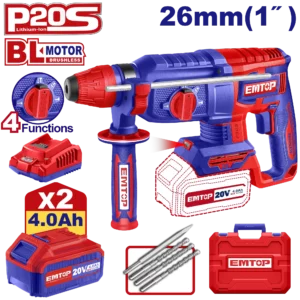 Perfo Sds+20V 2B 4Ah 26 Brush+Ac