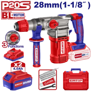 Perfo Sds+20V 2B 4Ah 28 Brush+Ac