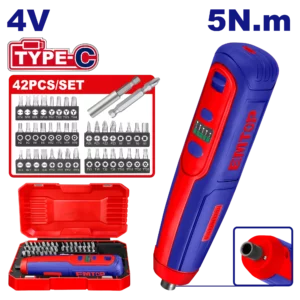 Visseuse 4V 5Nm T-C+42 Embouts