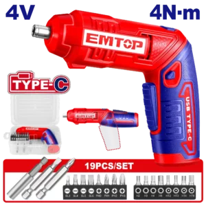 Visseuse Reg 4V 4Nm T-C+ 19 Embouts